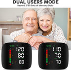 Rechargeable Wrist Blood Pressure Monitor | LED Mini Portable Display
