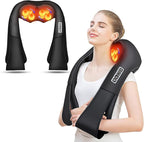 Back and Neck Massager, Back Massager Deep Tissue Kneading Neck and Shoulder Massage with Heat
