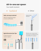 Removal Tool for Ear - Spade Ear Canal Cleaner with Camera 1080P Earscope