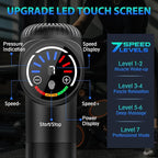 Massage Gun, Deep Tissue Back Massage for Athletes for Pain Relief, Percussion Massager with 10 Massages Heads & Silent Brushless Motor