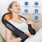 Back and Neck Massager, Back Massager Deep Tissue Kneading Neck and Shoulder Massage with Heat